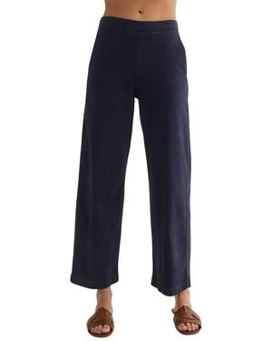 Bella Dahl Catalina Clean Front Wide Leg Crop - Blue