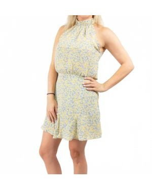 Mittoshop Sunday Funday Floral Halter Dress - Yellow
