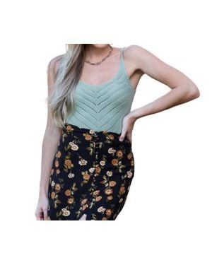 Be Cool Polly Knit Crop Sweater - Blue