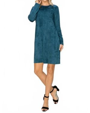 Joh Aurora Round-Neck Dress With Pockets - Blue