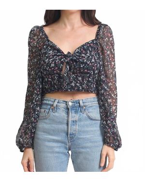 Fanco Zara Long Sleeve Top - Black