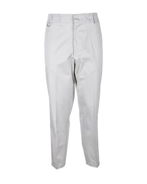 Low Brand Light Stretch Cotton Pants - Gray