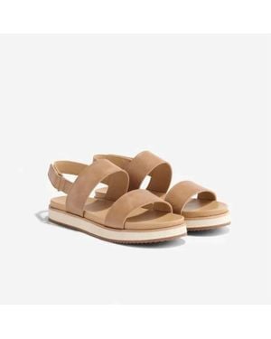 Nisolo Go-To Flatform 2.0 Leather Sandal - Brown