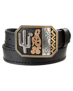 Nocona Belt Co Step Lacing Belt - Black