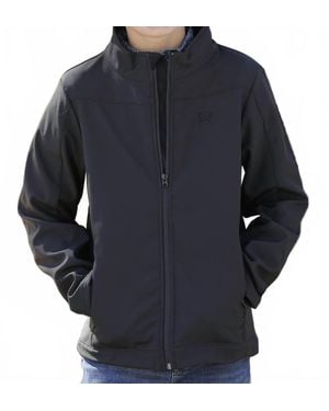 Cinch Youth Boys Soft Shell Jacket - Blue