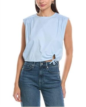 Marella Radon Crop Blouse - Blue