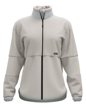 Ortovox Fleece Teddy Textured High Collar Jacket - Gray