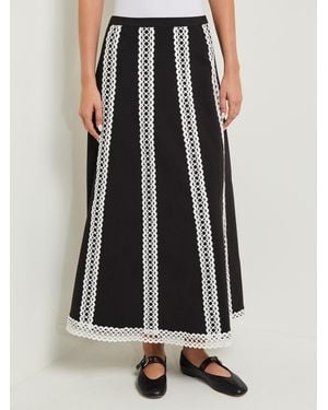 Misook Maxi A-Line Skirt - Black