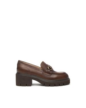 Nero Giardini Delgado Marrone Platform Loafer - Brown