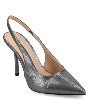 Journee Collection Apos;S Elenney Medium And Wide Width Pumps - Metallic