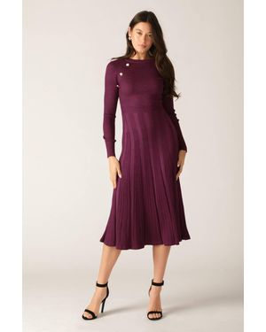 TRUEDAMES High Standards Sweater Midi Dress - Red