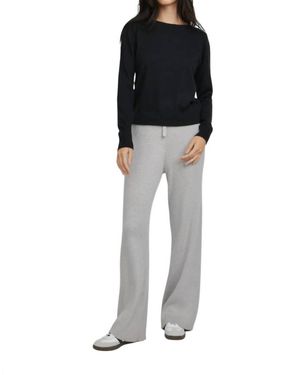 Kathryn Mccarron Marguerite Paper Thin Cashmere Sweater - Black