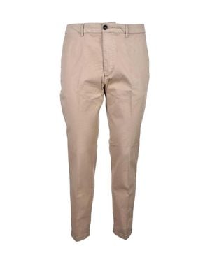 TRUE NYC Khaki Stretch Cotton Pants - Natural