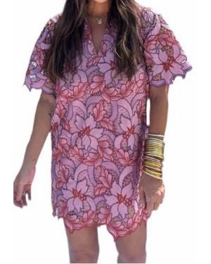 BuddyLove Lulu Short Sleeve Dress - Purple