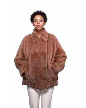 Lusso Beni Radiance Teddy Jacket - Brown