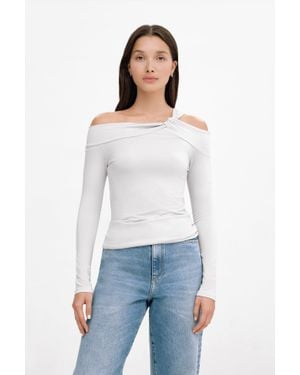 MARCELLA Piper Top - White
