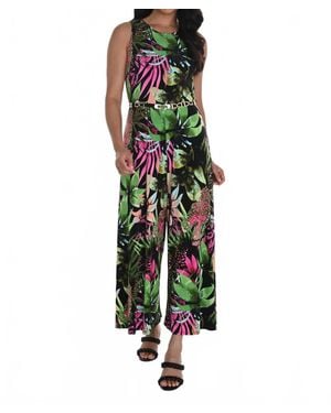 FRANK LYMAN Tropical Jumpsuit - Green