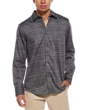 Robert Graham Roth Classic Fit Woven Shirt - Gray