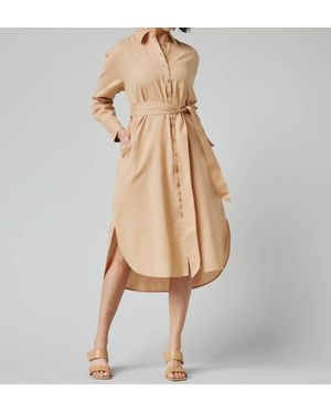 DOWNEAST Petra Buttondown Dress - Natural