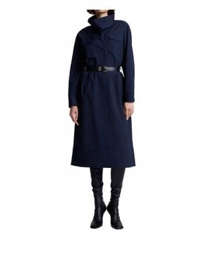 A.L.C. Wells Stretch Cotton Midi Dress - Blue