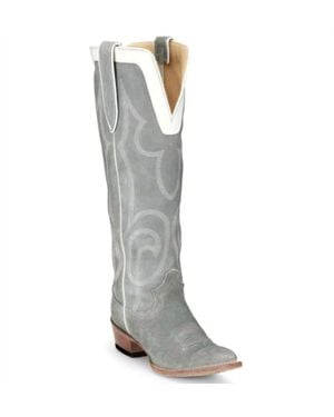 Justin Verlie 17" Medium Round Toe Boot - Gray