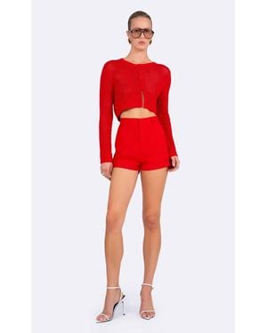 NonChalant Label Gia Short - Red