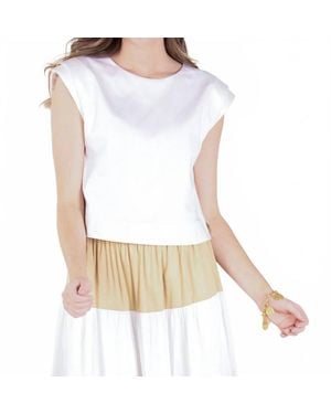 Emily Mccarthy Hatti Sleeveless Tank Top - White