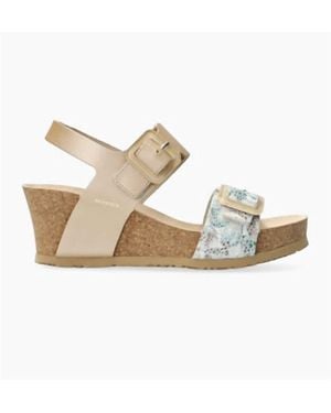 Mephisto Lissia Lightweight Walking Wedge Sandal - White