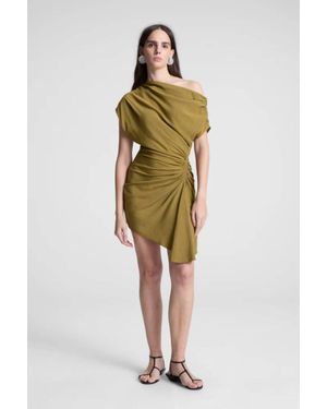 A.L.C. Poppy Linen Mini Dress - Green