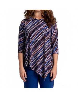 Sympli Raglan Handkerchief Top - Blue