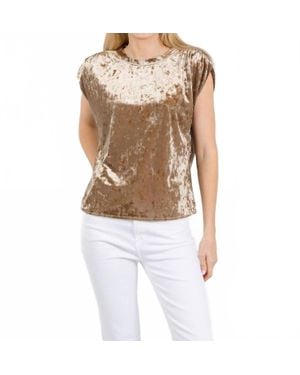 Melissa Nepton Tage Velvet Blouse - Natural