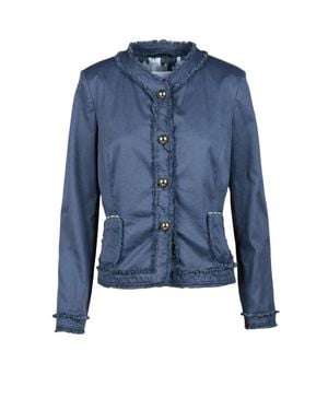 Bazar Deluxe Bazar Delux Cotton Blazer Jacket - Blue