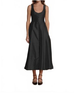 Lovaan Cate Midi Dress - Black