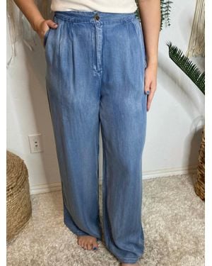 Blu Pepper Wide Leg Pants - Blue