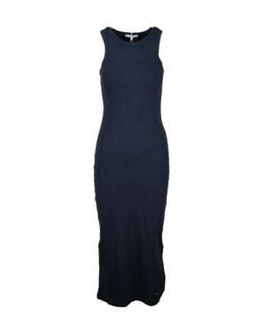 Tommy Hilfiger Midnight Ribbed Maxi Dress - Blue