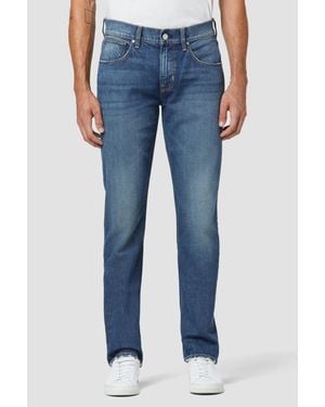 Hudson Jeans Byron Jeans Denim Medium Wash Straight Leg Zip Fly Red606 - Blue