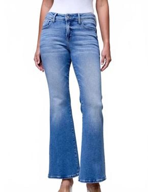 Hidden Jeans Clean Stretch Mid Rise Bootcut Jeans - Blue