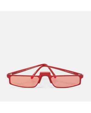 Andy Wolf X Heat Mirror Muhren Rectangle Sunglasses - Pink