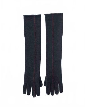 Kayu Long Stitch Gloves - Blue