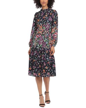 Maggy London Floral Halter Maxi Dress in Blue | Lyst