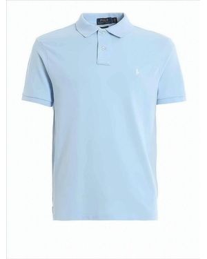 Polo Ralph Lauren Short-Sleeve Polo Shirt With Classic Collar And Subtle Logo - Blue