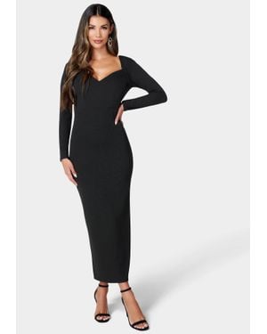 Bebe Open Back Ankle Dress - Blue