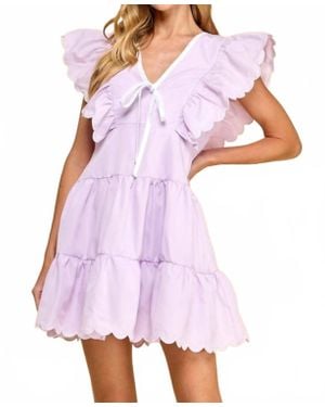 TCEC Phoebe Mini Dress - Purple