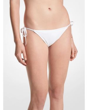 Michael Kors Michael Kors Stretch Nylon Bikini Bottom - White