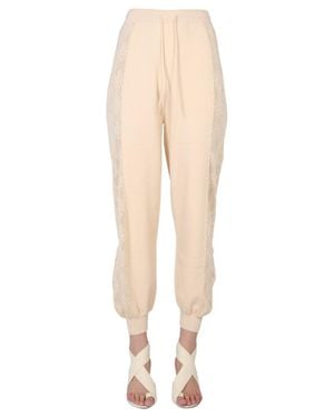 Moschino Relaxed Fit Jogging Pants - Natural