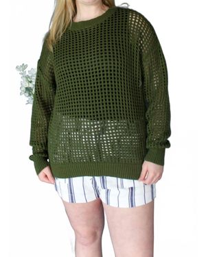 Charlotte Avery Archie Oversized Sweater - Green
