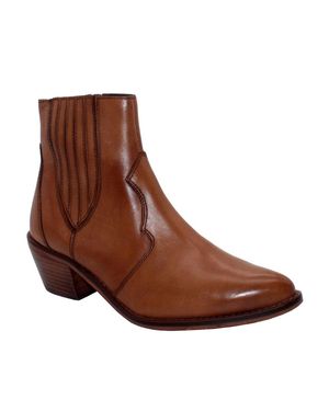Sbicca Peacemaker Chelsea Leather Bootie - Brown