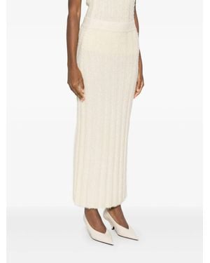 KHAITE Claire Skirt - Natural