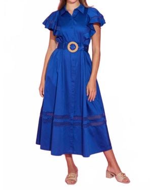 Alden Adair Rose Dress - Blue