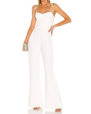Amanda Uprichard Champagne Jumpsuit - White